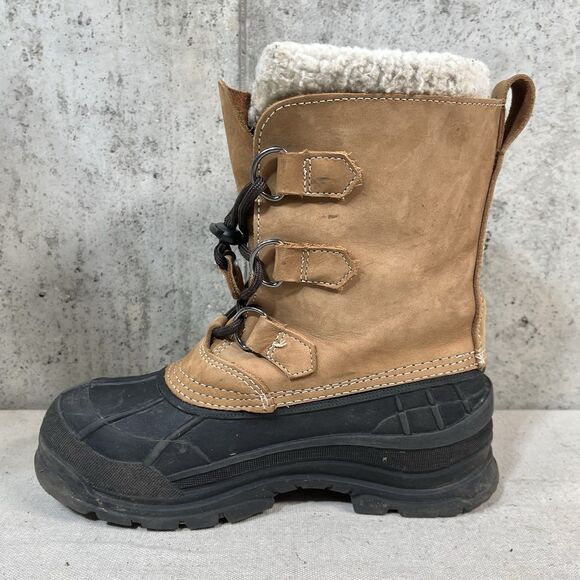 Cabela’s Mens Sz 6M Snow Pac Waterproof 3M Thinsulate Boots Leather Uppers Lined - Picture 4 of 11